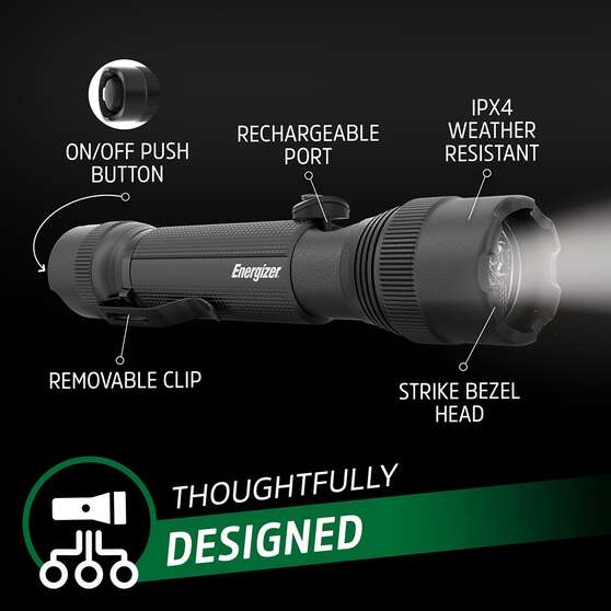 Energizer Rechargeable Torch TAC-R-700 Lumens, , scaau_hi-res