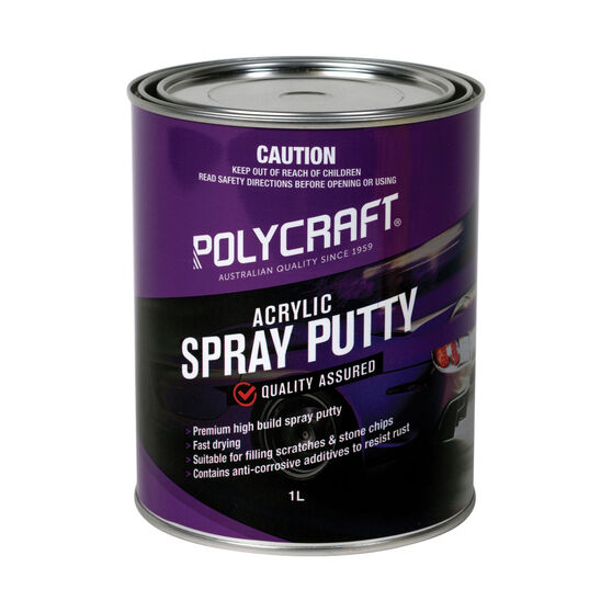 Polycraft Primer Spray Putty 1 Litre, , scaau_hi-res