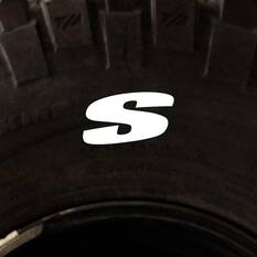 Tire Stickers - Letter S, , scaau_hi-res
