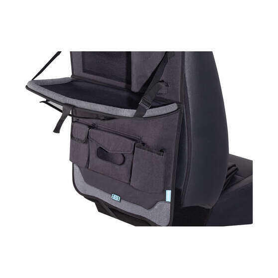 Skechers Kids Back Seat Organiser with Tray Grey, , scaau_hi-res
