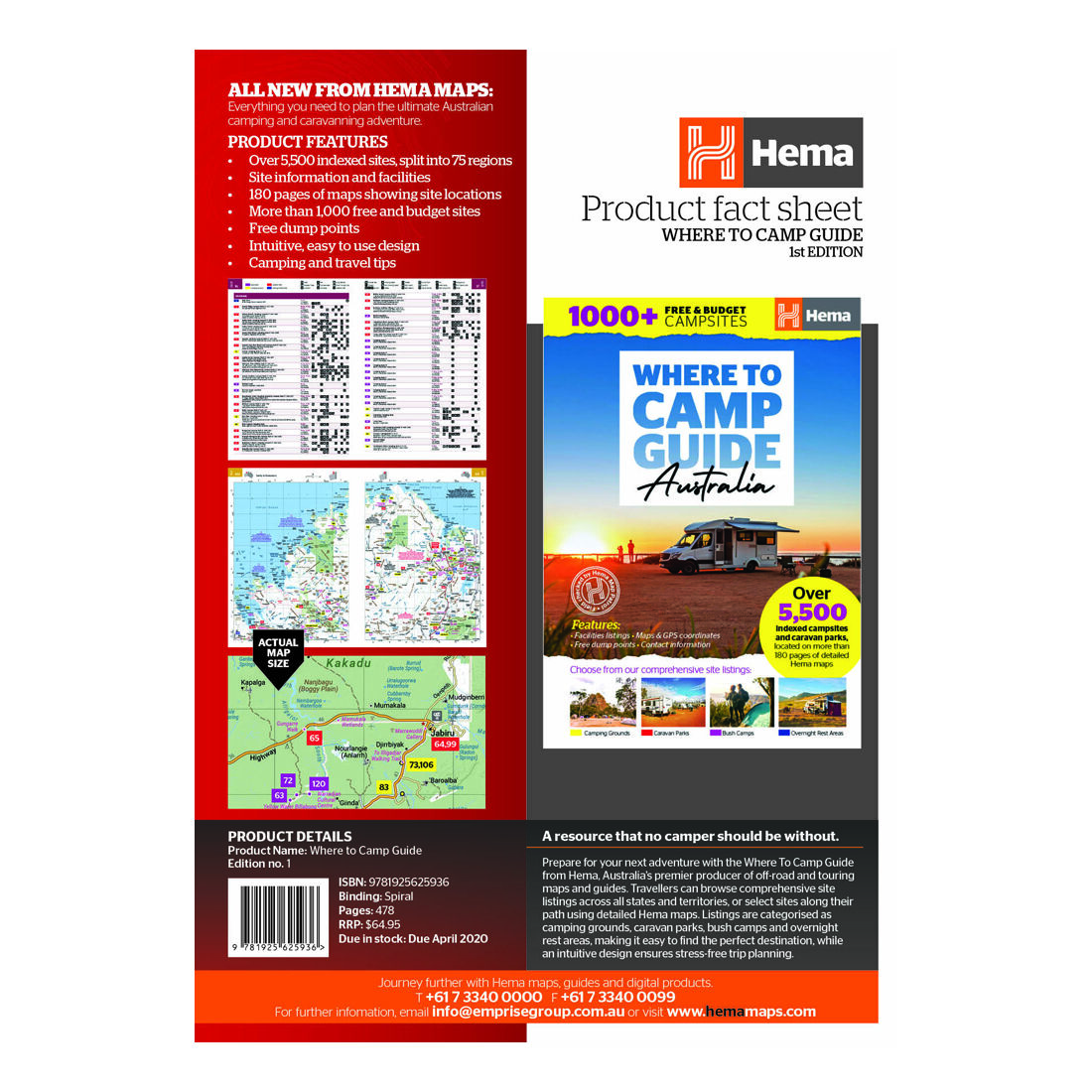 Hema Map Where to Camp Guide, , scaau_hi-res