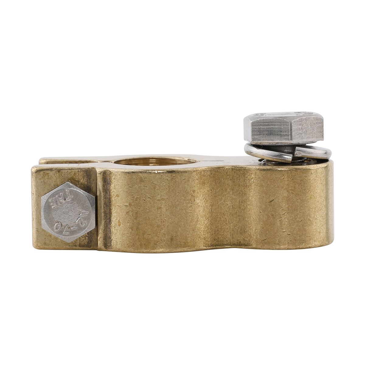 Century Battery Terminal, Forged Brass, Heavy Duty Bolt Type - Negative, , scaau_hi-res