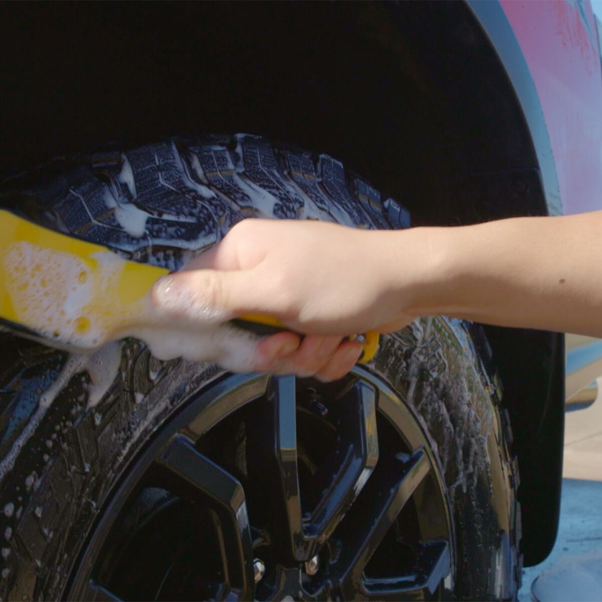 Meguiar's Little Scrubber Tyres 'N' Trim Brush, , scaau_hi-res