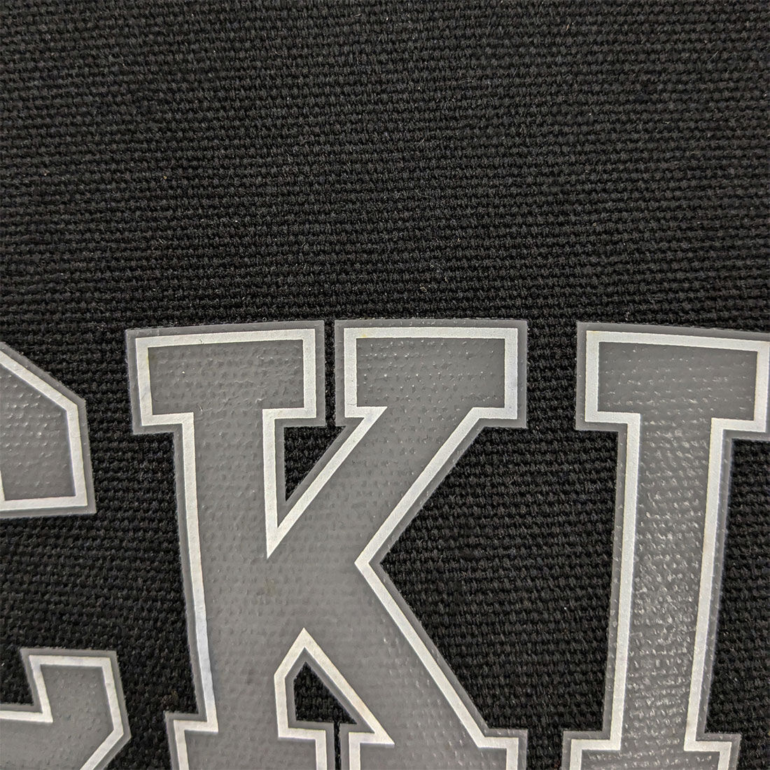 Dickies Collegiate Poly Canvas Seat Covers Black/Grey Adjustable Headrests Airbag Compatible, , scaau_hi-res