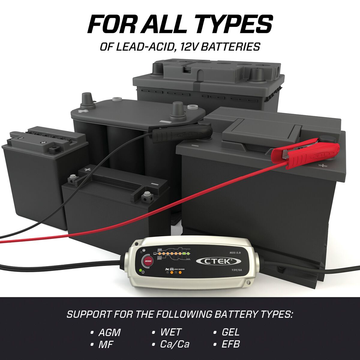 C-Tek Battery Charger 12V 5 Amp 8 Stage - MXS5.0, , scaau_hi-res