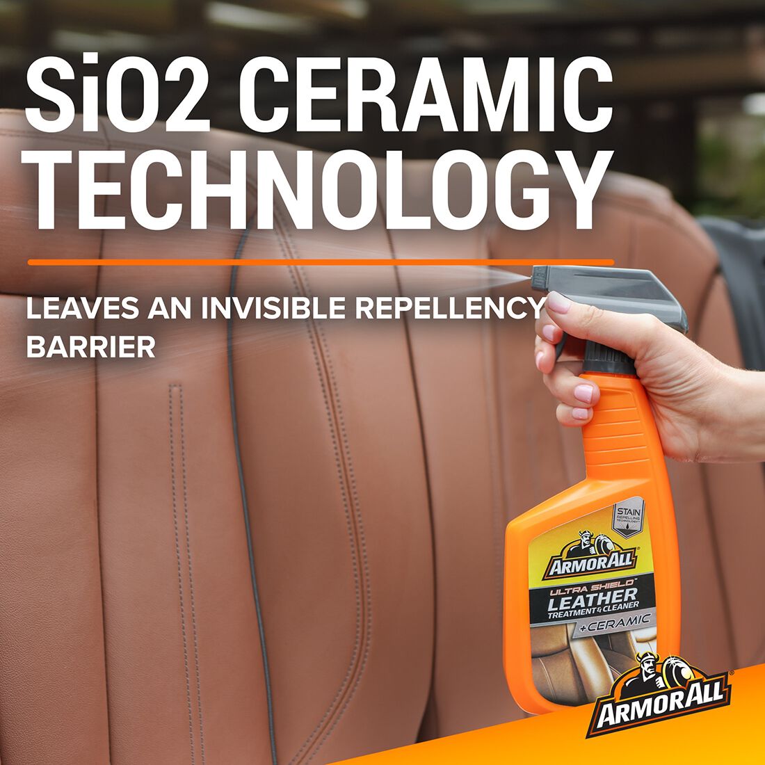 Armor All Ultra Shield Ceramic Leather Treatment & Cleaner 500mL, , scaau_hi-res