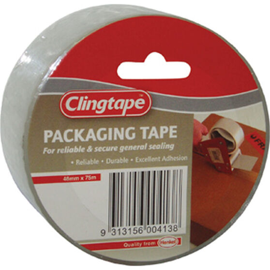 Packaging Tape - Clear, 48mm x 75m, , scaau_hi-res