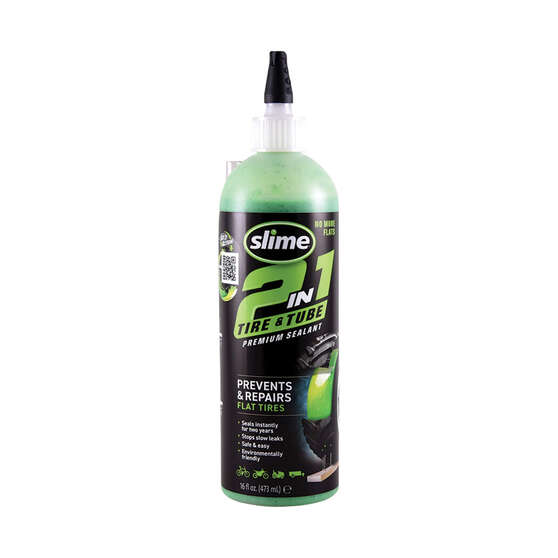 Slime 2-In-1 Tyre and Tube sealant 473ml, , scaau_hi-res