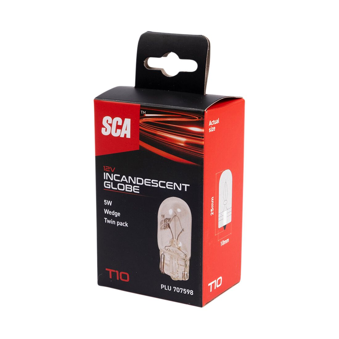 SCA Incandescent Globe - T10 12V 5W - 2 Pack, , scaau_hi-res