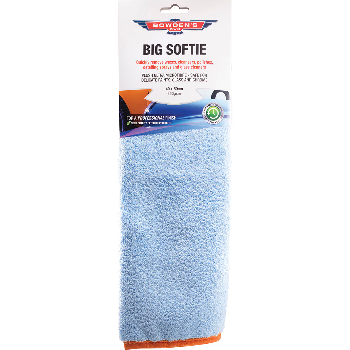 Bowden's Own Big Softie Microfibre Cloth 400 x 500mm, , scaau_hi-res