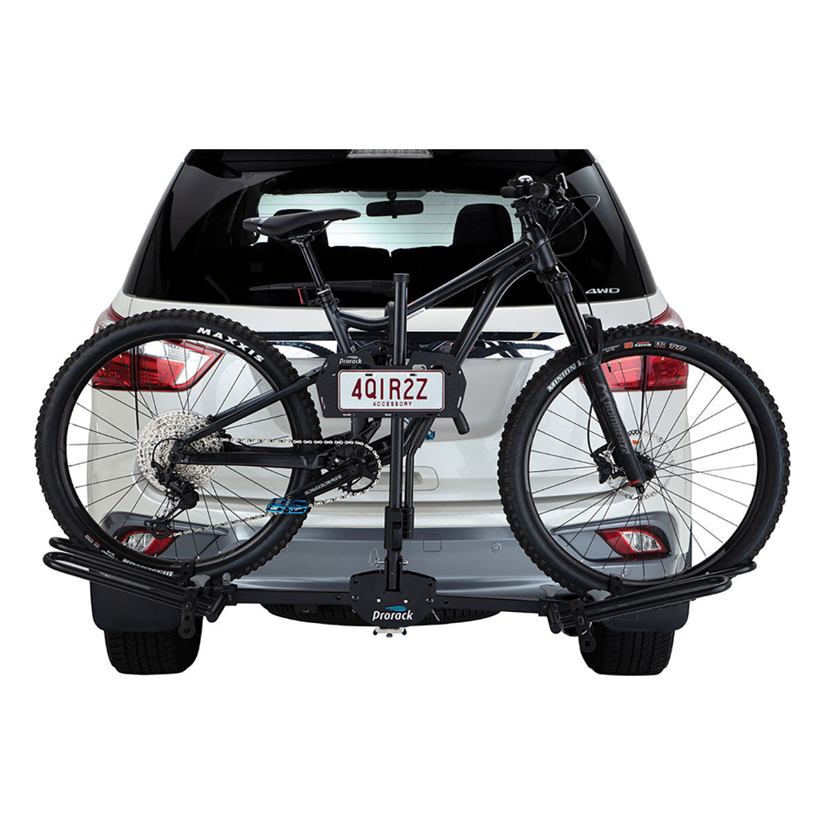 Bike rack hot sale number plate holder