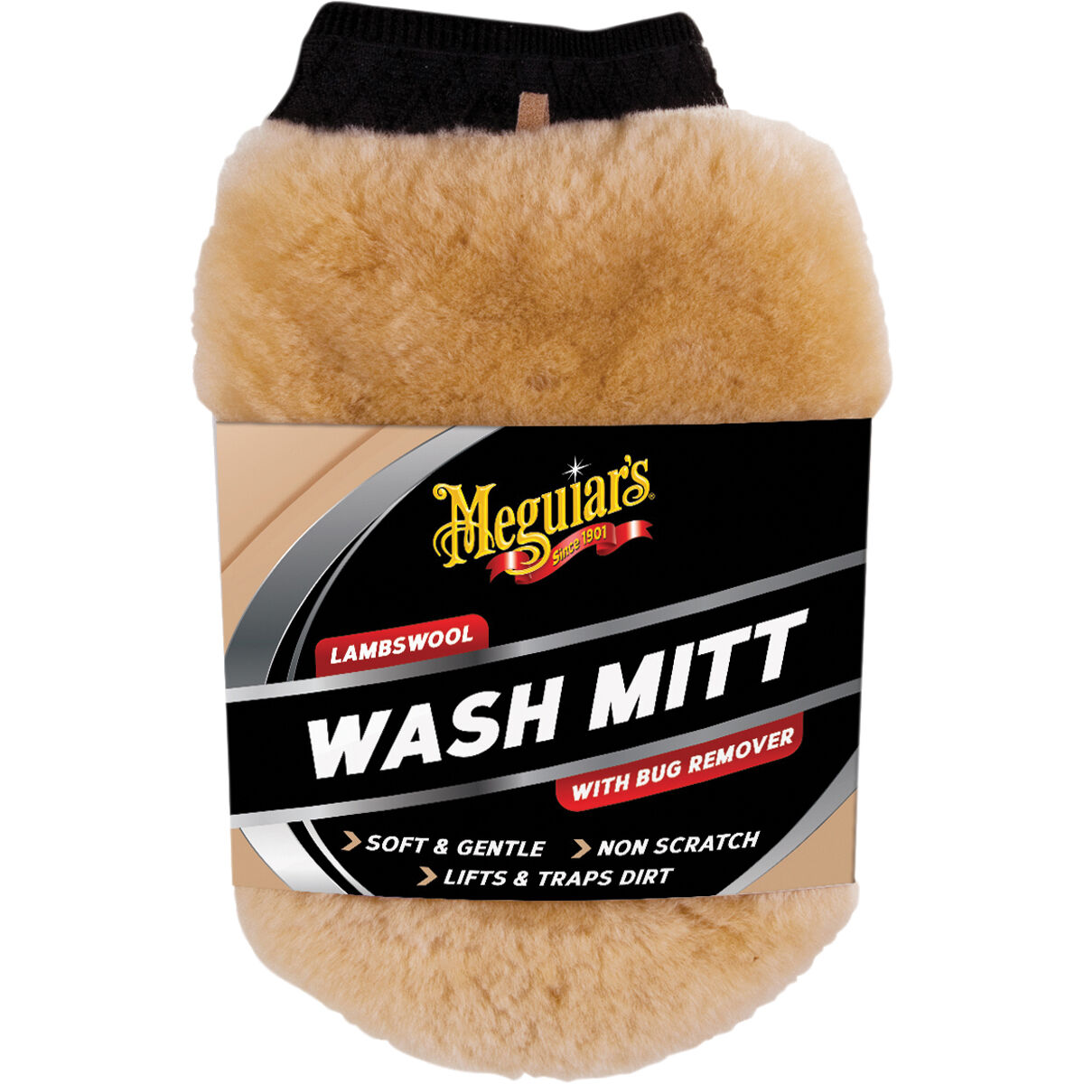 Super Soft & Highly Absorbent for Scratch Free Cleaning Lambs Wool Car Wash Mitt 