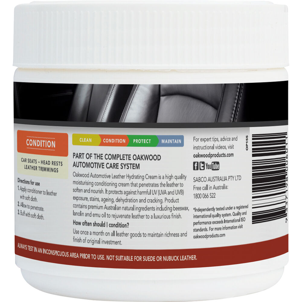 Oakwood Leather Care Hydrating Cream 350mL Supercheap Auto