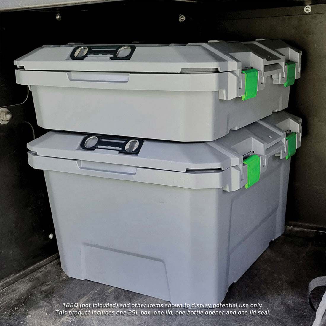 TRED Shallow Storage Box 25L Grey, , scaau_hi-res