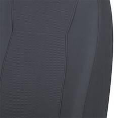 SCA Jacquard Seat Covers Charcoal Adjustable Headrests Rear Bench, , scaau_hi-res