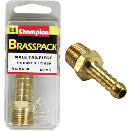 Champion Brass Pack Male Hose Barb HC30, 5/8" X 1/2", , scaau_hi-res