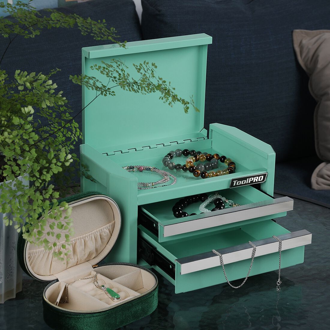ToolPRO Mini Edge Tool Chest Aqua, , scaau_hi-res