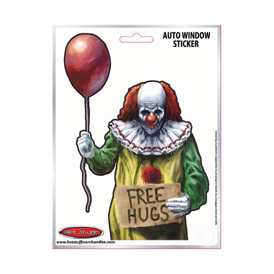 Sticker Clown Free Hugs, Vinyl, , scaau_hi-res