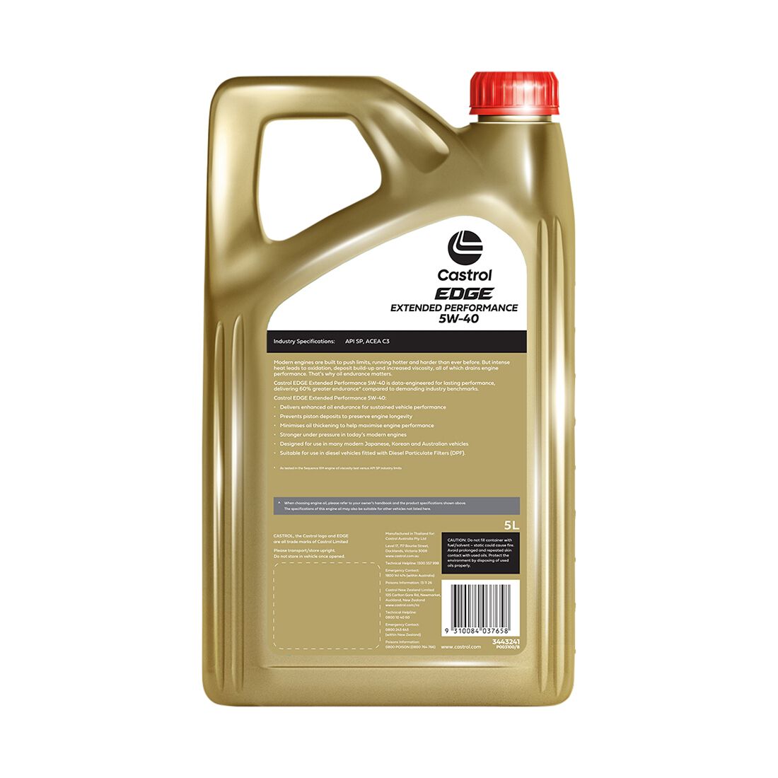 Castrol EDGE Extended Performance Engine Oil - 5W-40, 5 Litres, , scaau_hi-res