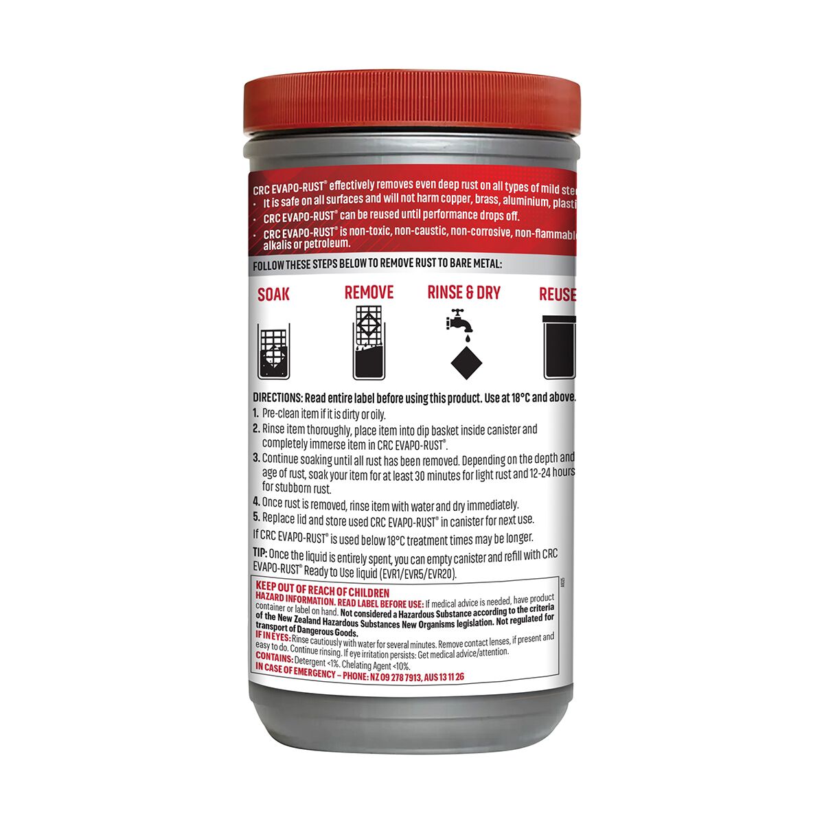 CRC Evapo-Rust Cannister 1L, , scaau_hi-res