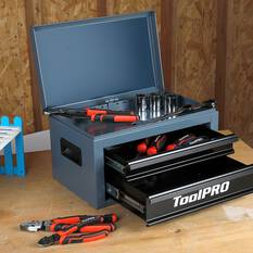 ToolPRO 15" Heavy Duty Mini Tool Chest Army Grey, , scaau_hi-res