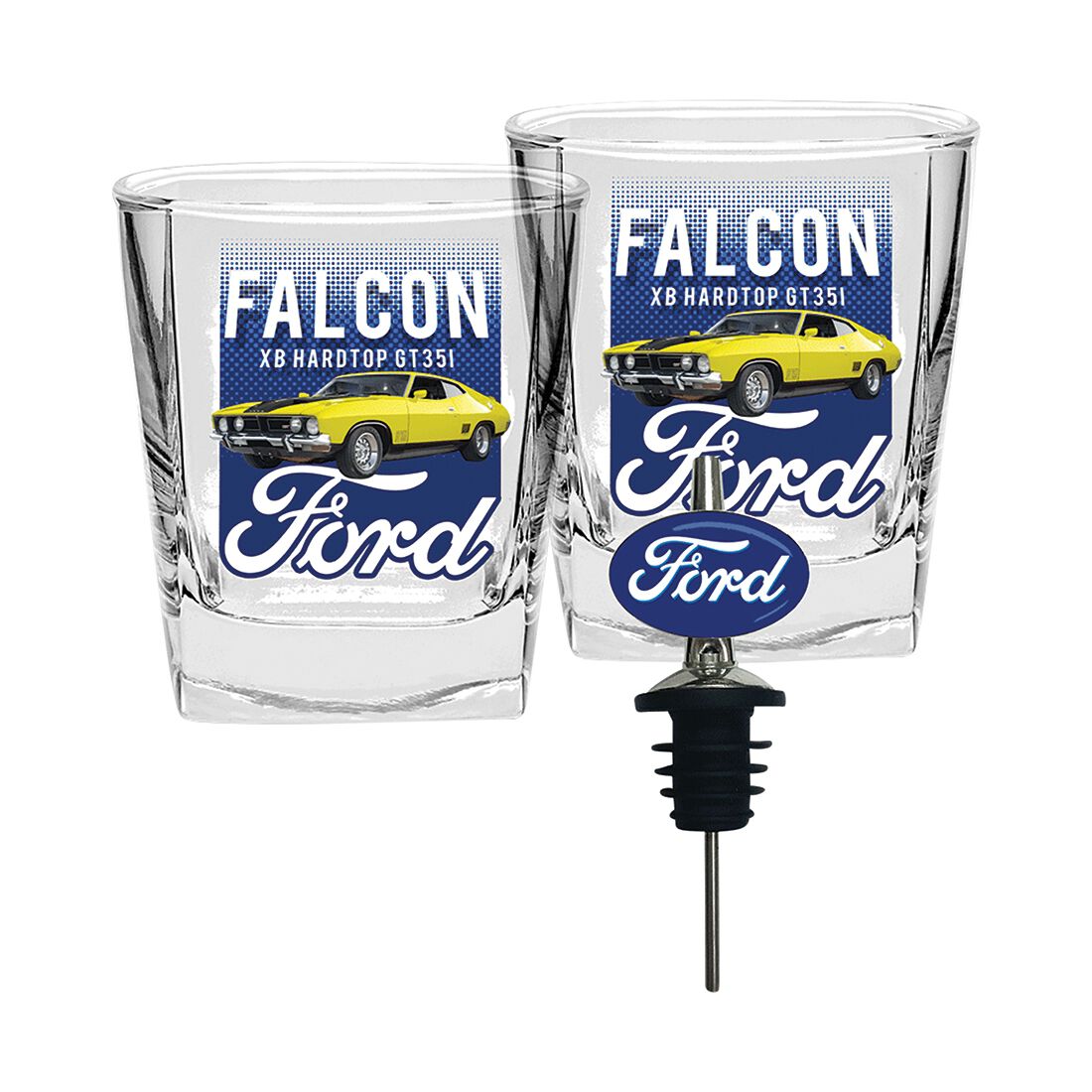 Ford Set of 2 Spirit Glasses with Quick Pourer, , scaau_hi-res