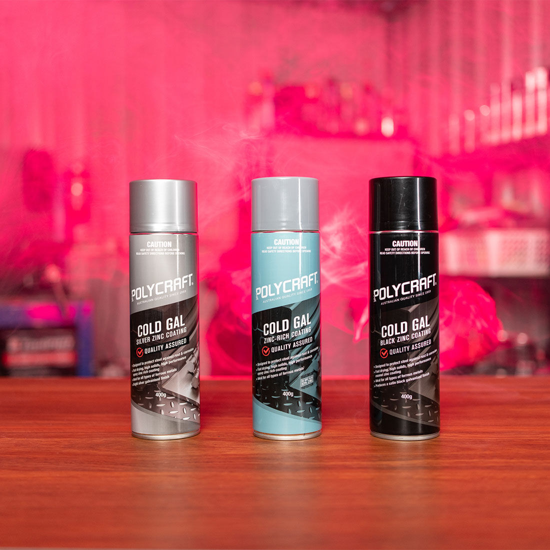 Polycraft Cold Gal Zinc Coating Silver 400g, , scaau_hi-res