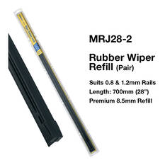 Tridon Wiper Refills - Rubber 8.5mm 28", 2 Pack - MRJ28-2, , scaau_hi-res