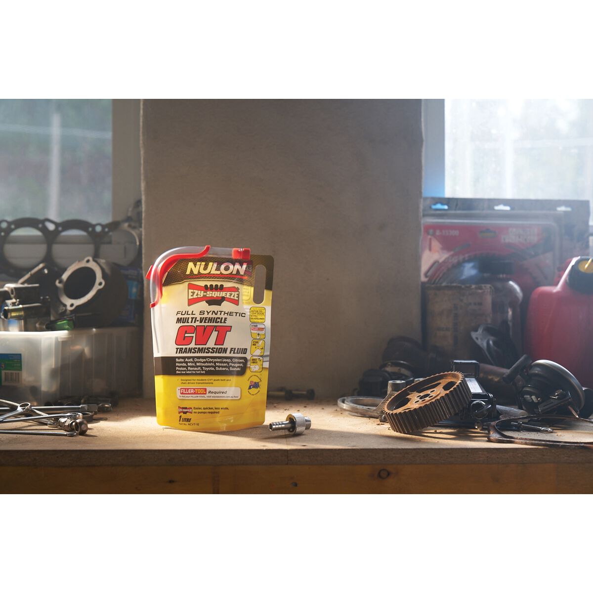 NULON EZY-SQUEEZE Multi-Vehicle CVT Transmission Fluid - 1 Litre, , scaau_hi-res