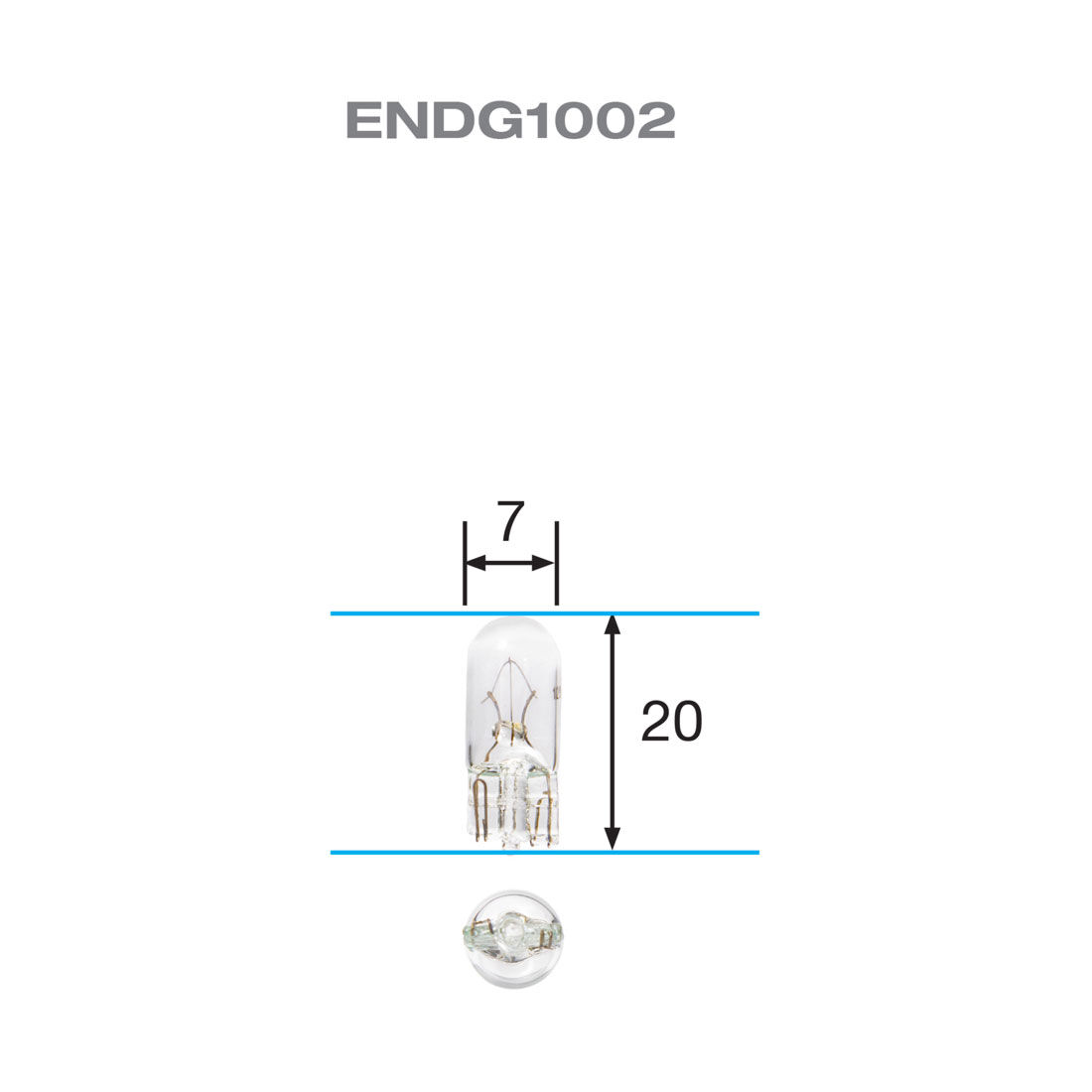 ENDURALIGHT Automotive Globes - Wedge 12V, 3W, T-10, , scaau_hi-res