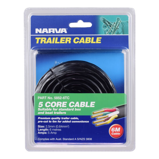 Narva Trailer 5 Core Cable 2.5mm 6m, , scaau_hi-res