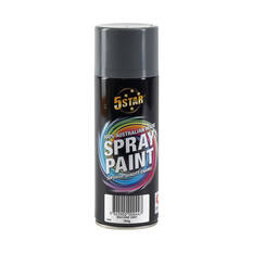 5 Star Enamel Spray Paint Dark Grey 250g, , scaau_hi-res