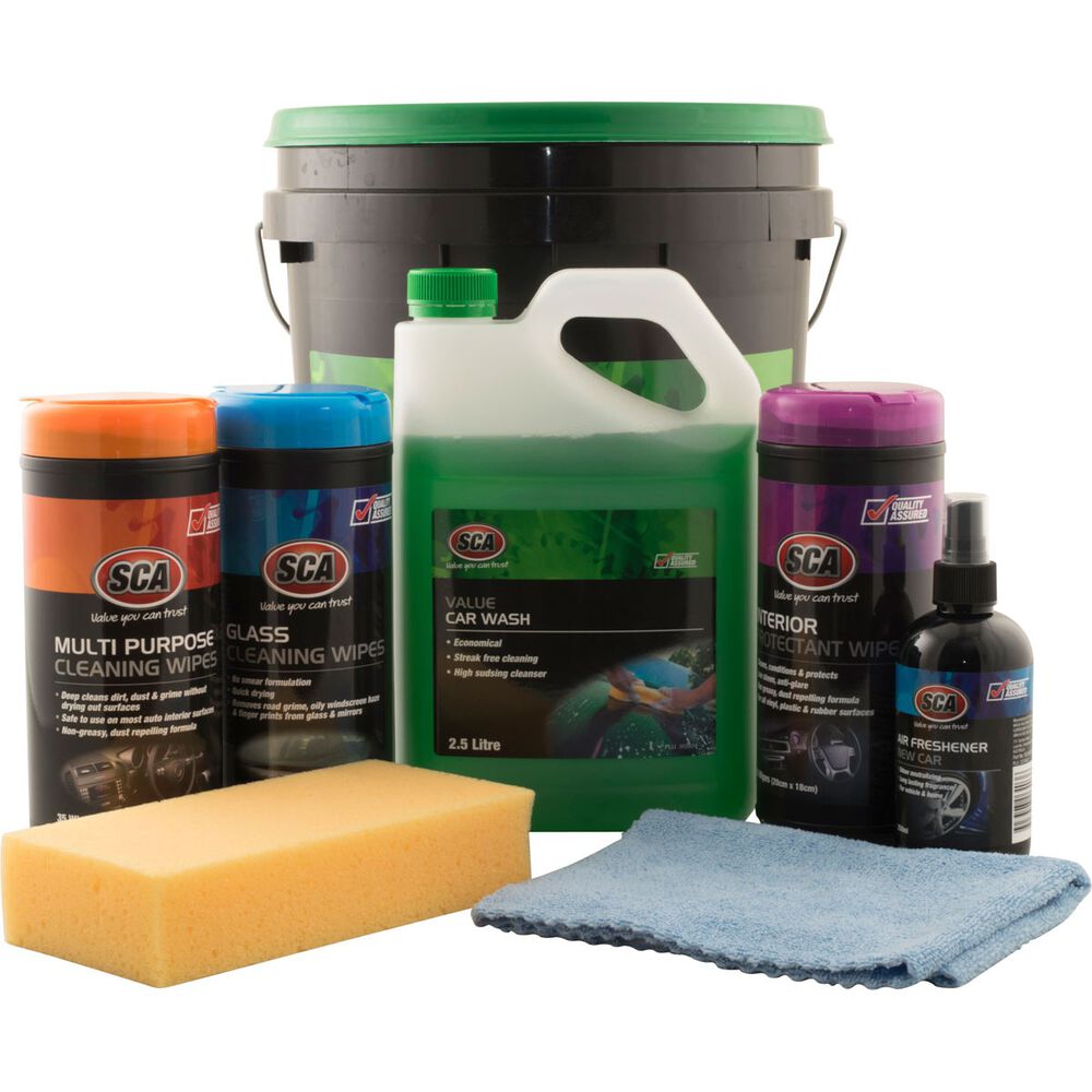 SCA Value Detail Wash Kit 8 Piece Supercheap Auto