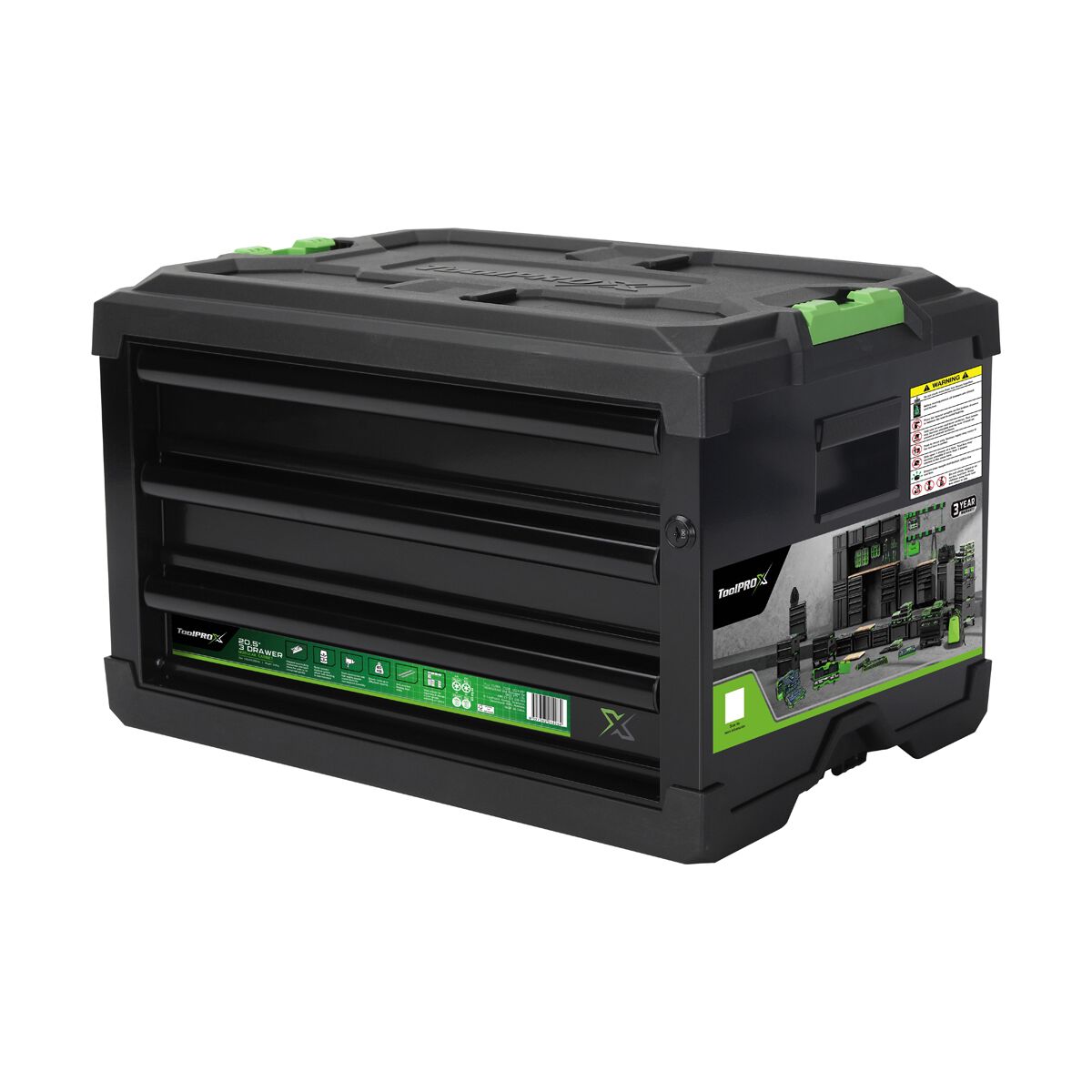 ToolPRO-X Metal Modular Storage System - 3 Drawer Cabinet, , scaau_hi-res