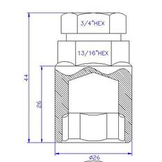Calibre Lock Nuts SLN12150, Tapered, M12x1.50, , scaau_hi-res