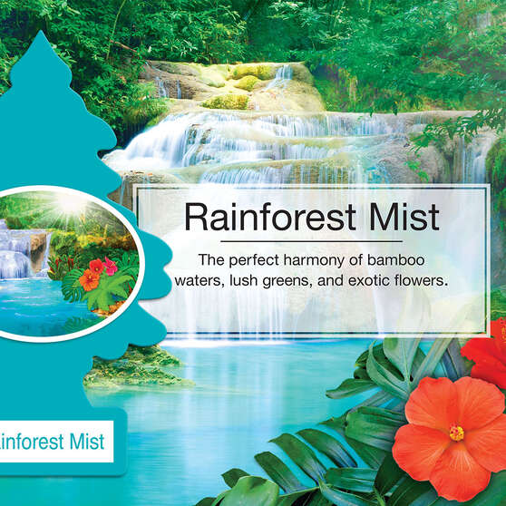Little Trees Air Freshener - Rainforest Mist 1 Pack, , scaau_hi-res