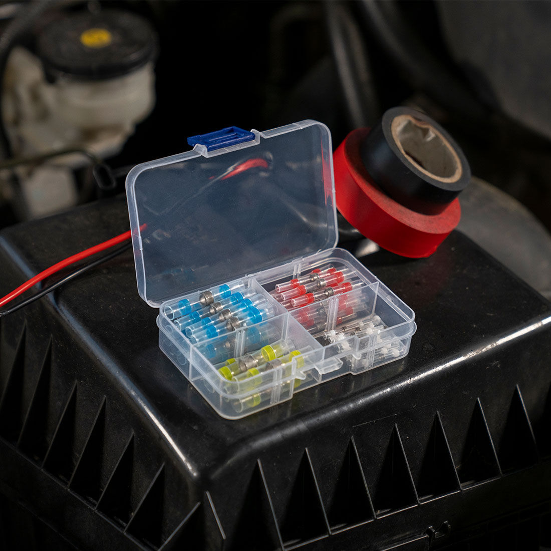 HardKorr Heat-Activated Solder Sleeve Kit (50 Pcs) - HKPSOLSLV50, , scaau_hi-res