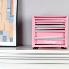 ToolPRO Mini Tool Cabinet 4 Drawer Pink, , scaau_hi-res
