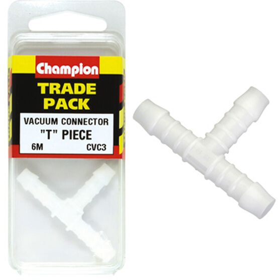 Champion T Pieces - 6mm, CVC3, Trade Pack, , scaau_hi-res