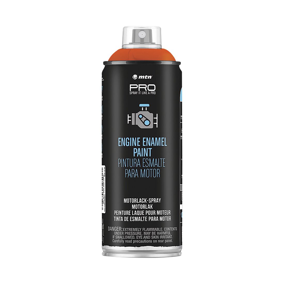 MTN PRO Engine Enamel Orange Chevy 400ml Spray Paint, , scaau_hi-res