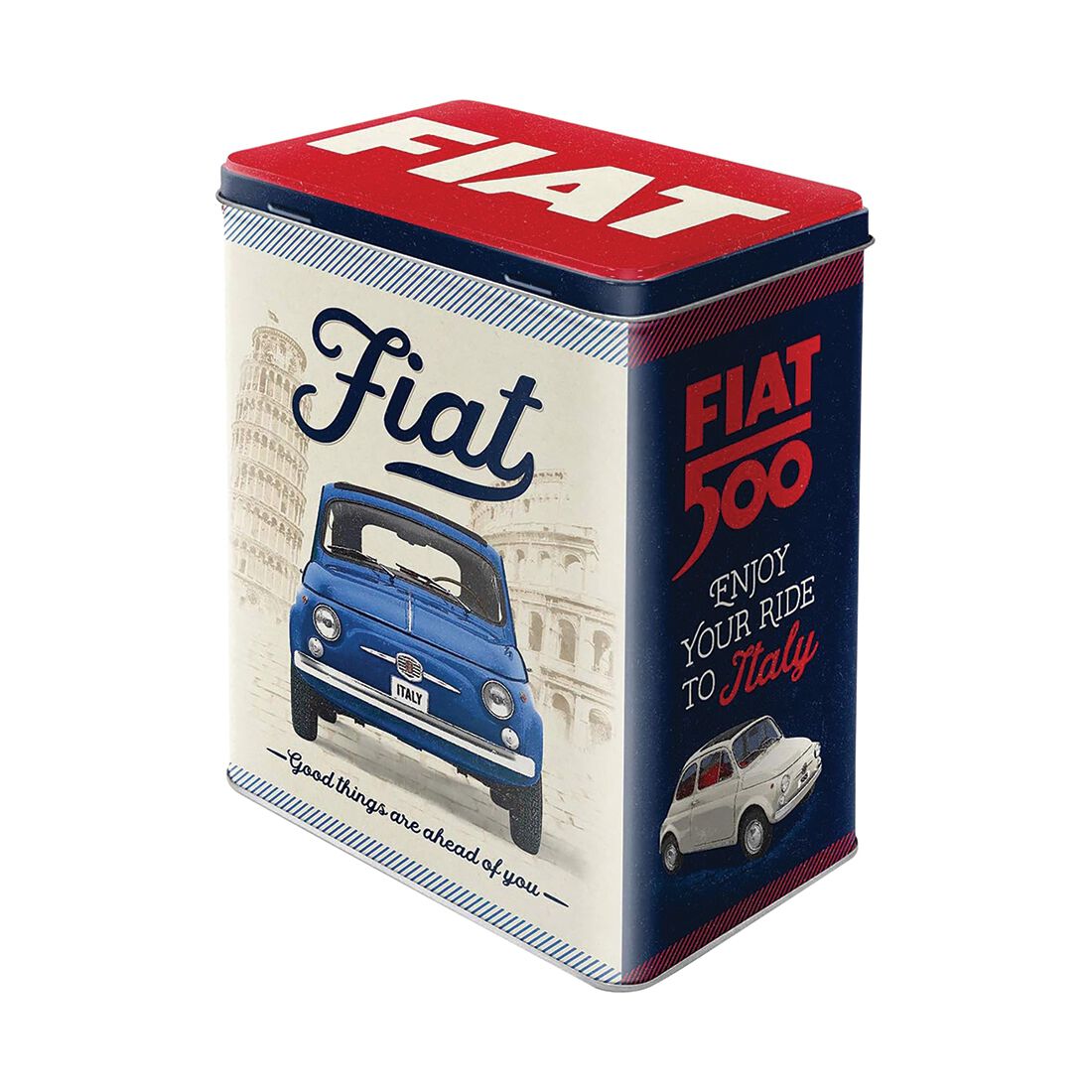 Nostalgic-Art Large - Tin Box with Separate Lid - Fiat, , scaau_hi-res