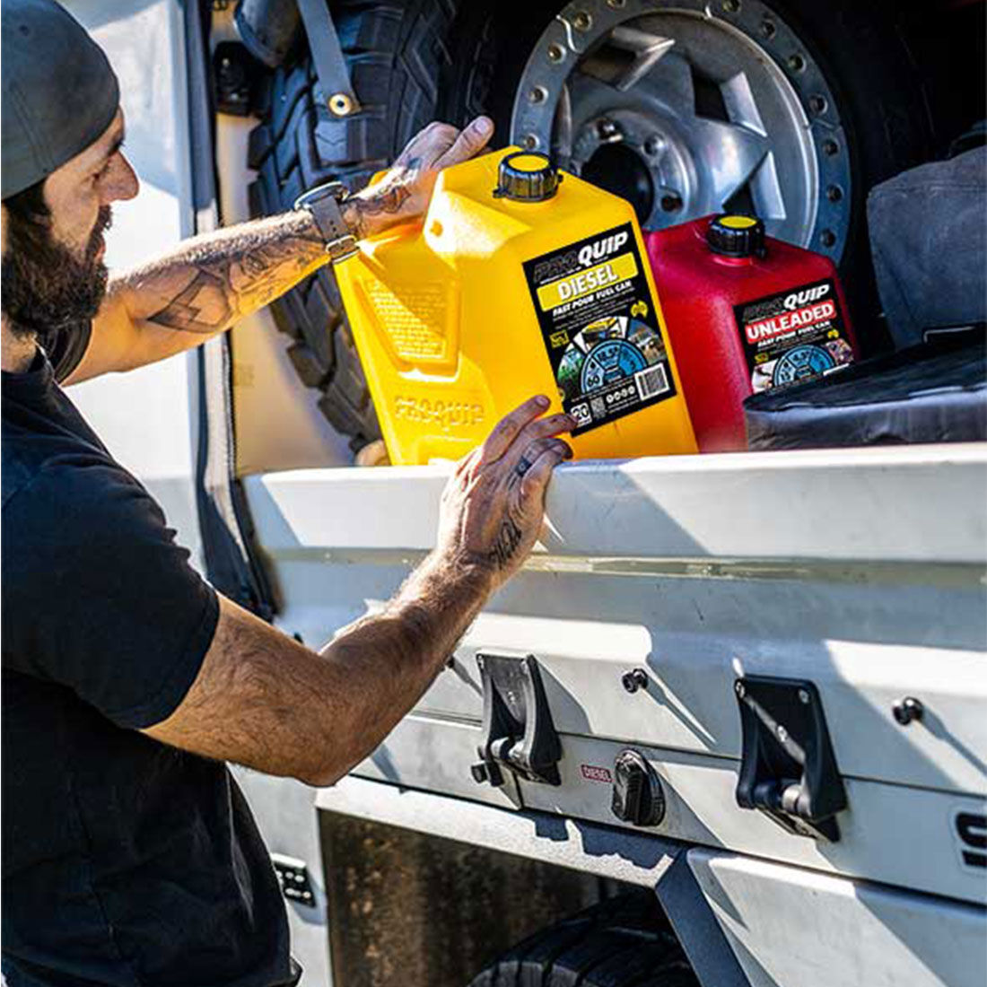 Pro Quip 20L Plastic Diesel Jerry Can, , scaau_hi-res