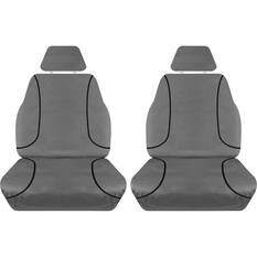 Tradies Canvas Ready Made Seat Covers Front Pair Grey suits Colorado/DMAX/MUX, , scaau_hi-res