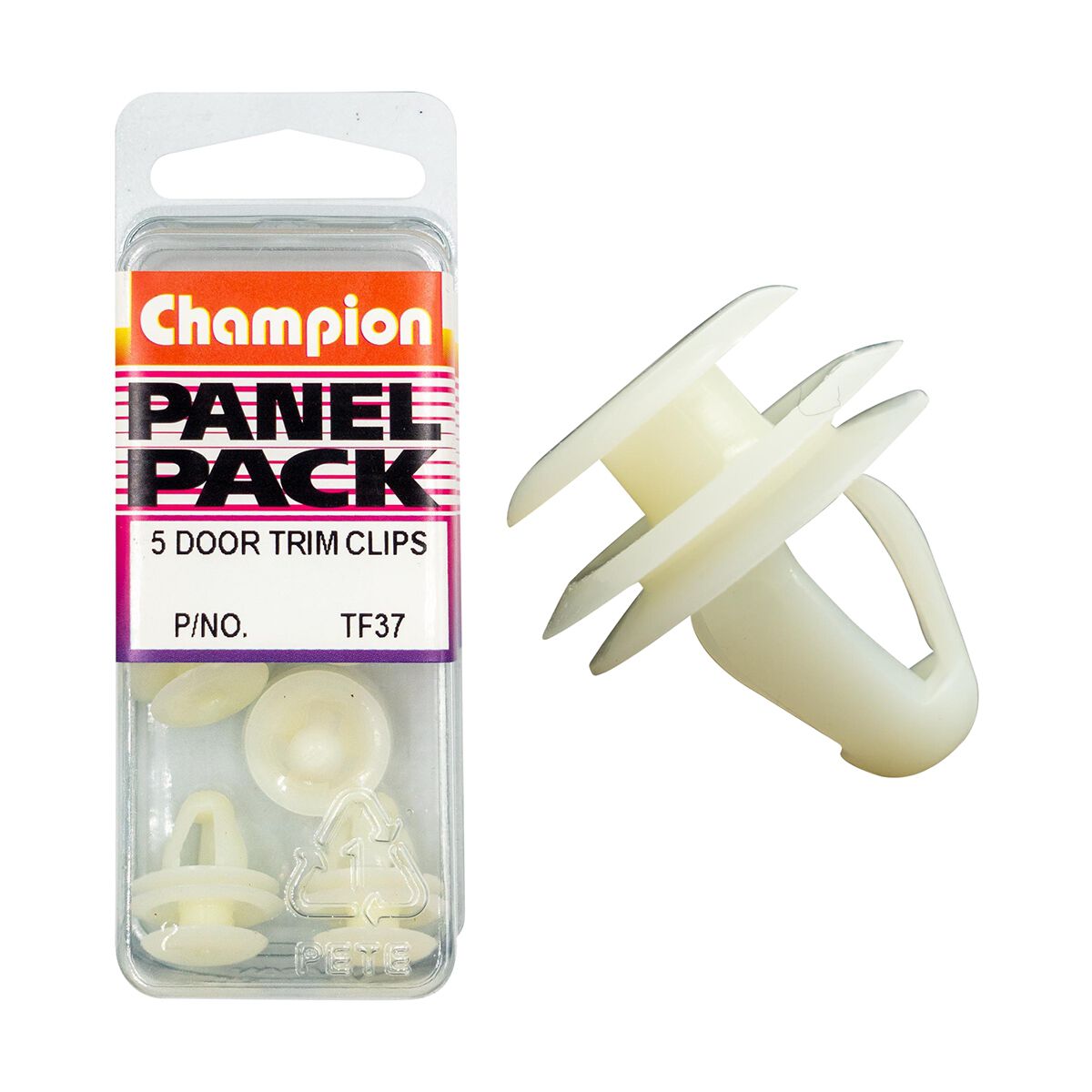 Champion Panel Pack Door Trim Clips&nbsp;TF37, 16mm, , scaau_hi-res