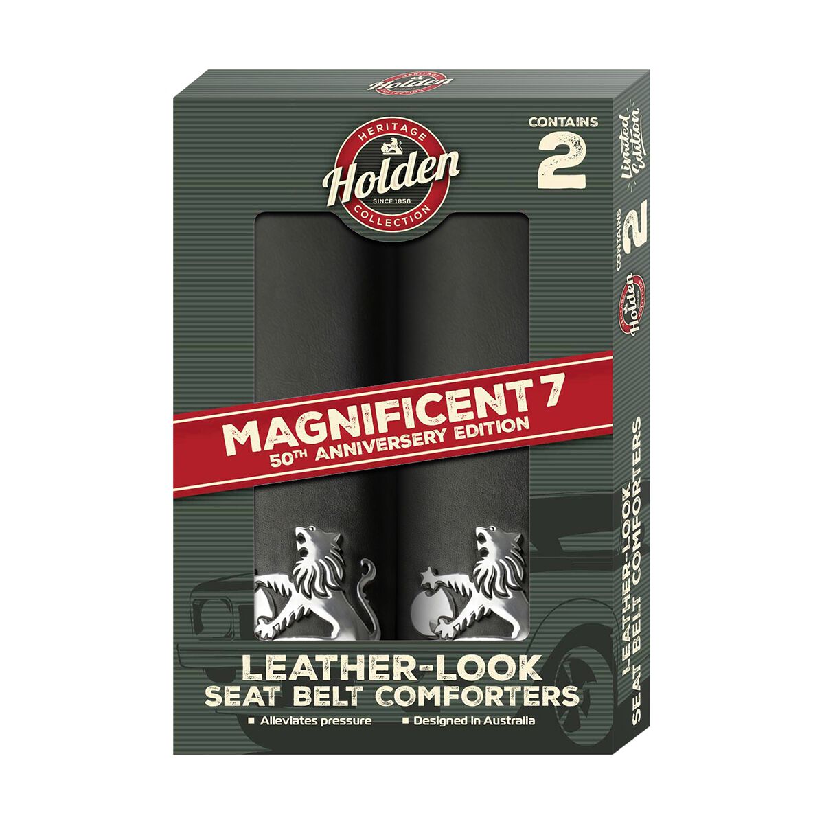 Holden Heritage 2-piece Torana Seat Belt Comforter - Black, , scaau_hi-res