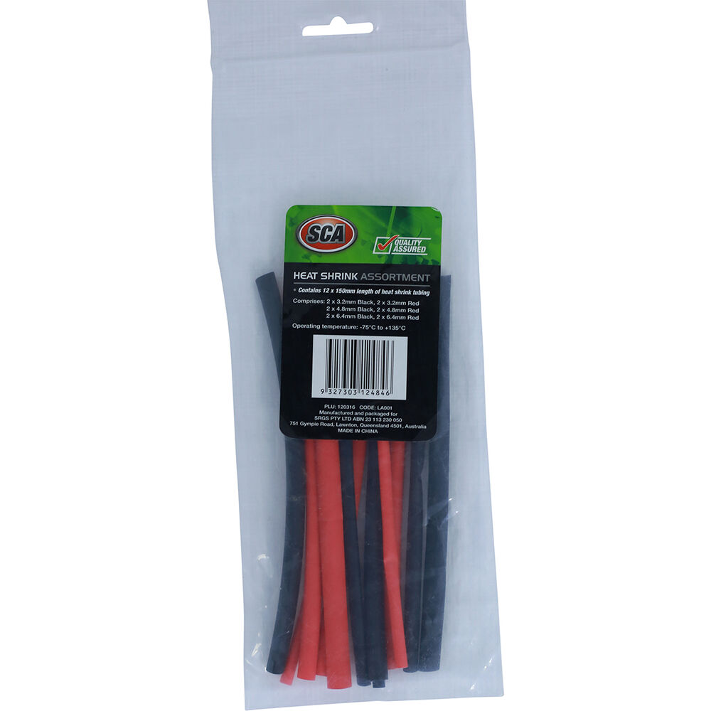 SCA Heat Shrink Tubing Kit Assorted Sizes Supercheap Auto