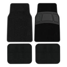 Skechers Carpet Floor Mats Black Front & Rear Set, , scaau_hi-res