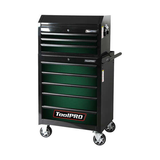 ToolPRO Tool Cabinet Magnet Fascia Set - Green Carbon Fibre, Suits 26" Chest & 27" Cabinet, , scaau_hi-res