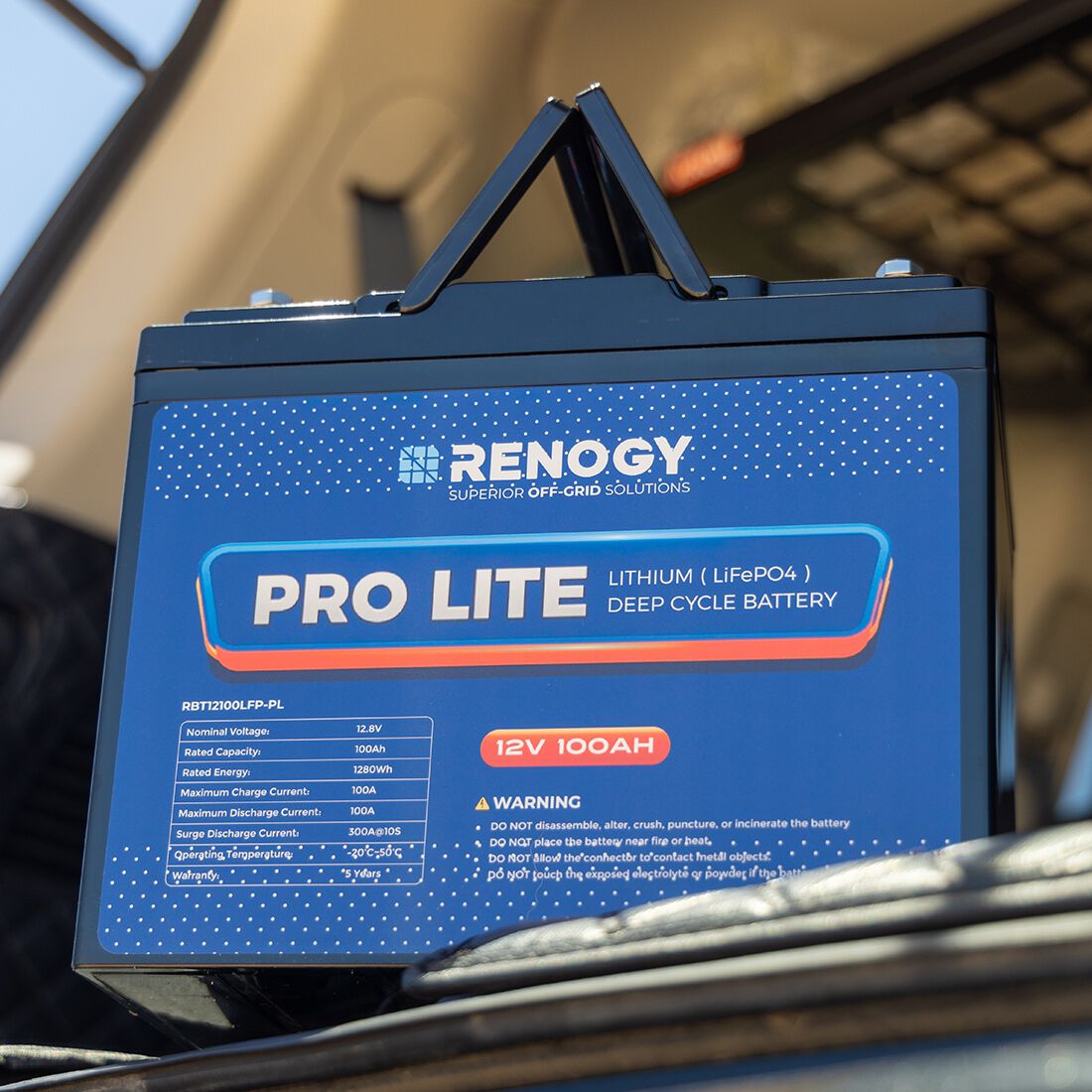 Renogy Lithium Deep Cycle Battery 12.8V 100Ah, , scaau_hi-res