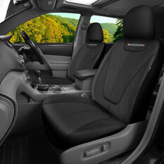 Skechers Goga Mat Seat Covers Black Adjustable Headrests Airbag Compatible 30SAB, , scaau_hi-res